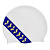 Шапочка для плав. "ARENA Team Stripe Cap", арт.001463108, БЕЛЫЙ, силикон