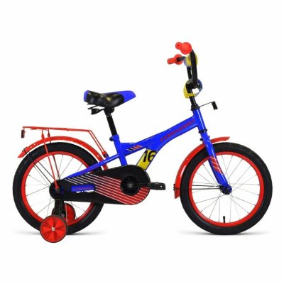 Велосипед FORWARD CROCKY 18 (18" 1 ск.) 2022, синий/красный, IBK22FW18213
