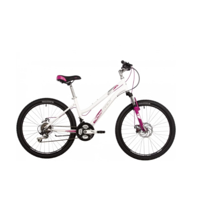 Велосипед NOVATRACK 24" JENNY PRO сталь 14'', белый, 18 скор. TY21/TS-38/TZ500/SG-6S, диск.торм STG