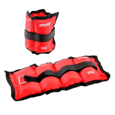 Утяжелители STARFIT WT-401 1 кг, красный 
