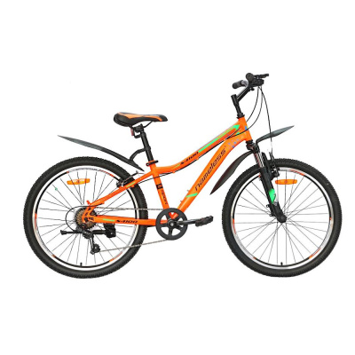 Велосипед 24" Nameless S4100, оранжевый/синий 13"