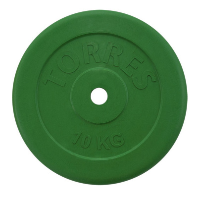 Диск обрезин. "TORRES  10 кг" арт.PL504110, d.25мм, металл в рез. оболочке,зеленый