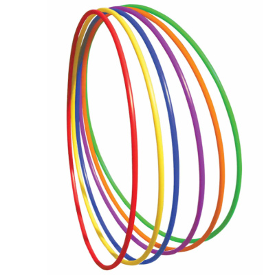 Обруч пластиковый, d 65 см, более широкий d трубы, яркие расцветки, производство Россия Е065Ш Спорт 