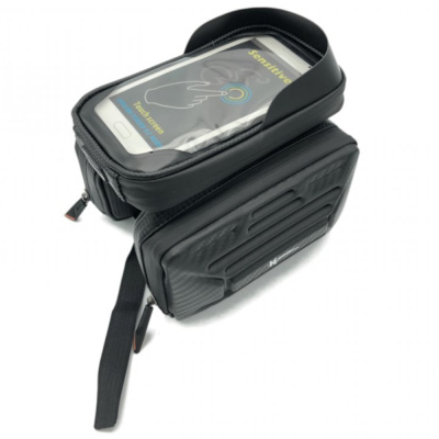 Велосумка, съемное крепление под телефон, KLONK, черный, 11610