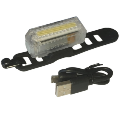 Фонарь передний GACIRON W11-w 20lm,диодматрица,Li-аккум,USB,угол 300 град.белый