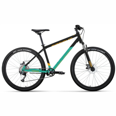 Велосипед FORWARD APACHE 29 2.0 D (29" 8 ск. рост. 19") 2023, черный/бирюзовый, RB3F980D9XBKXTQ