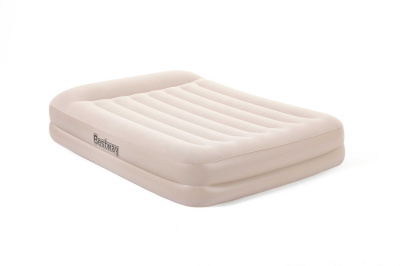 Кровать надувная Tritech Airbed 203х152х42см с подголовником, встроенный электронасос, 67696 BW, Bes