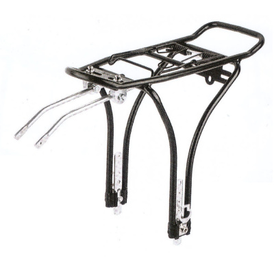 Багажник 26"-28" BLF-H36 универсальный регулируемый алюминиевый чёрный, арт. 010084