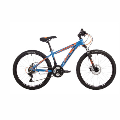 Велосипед NOVATRACK 24" EXTREME, алюм.рама 13" синий, 21-скор, TY200/EF41/TZ500