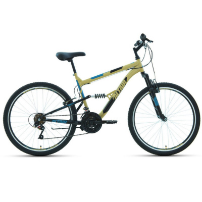 Велосипед ALTAIR MTB FS 26 1.0 (26" 18ск 16рост) бежевый/черный