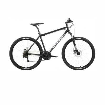 Велосипед FORWARD SPORTING 27,5 2.2 D (27,5" 21 ск. рост. 17") 2022, черный/белый, RBK22FW27852