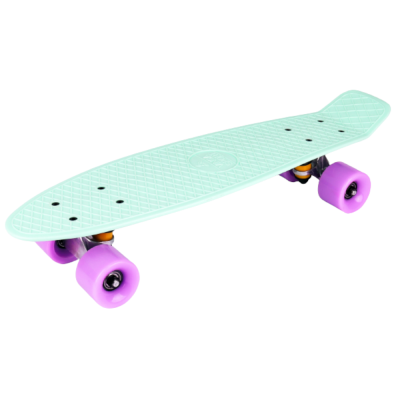 Доска-круизер, дека 27*8" минт., колеса PU фиолет