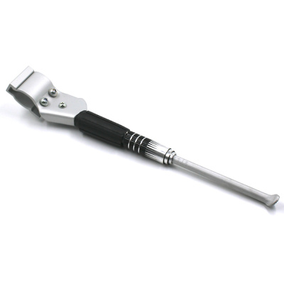 Подножка 24"-28" NH-KF98AAJ NUVO задняя, креп. на 1 перо вилки, телескоп., ал.,серебро/39001