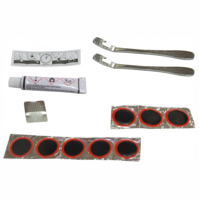 Ремкомплект клей, 8 запл., наждачка, 2 ст монтажки, инструкция в коробке