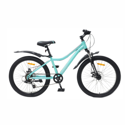 Велосипед 24" AVENGER C241DW, бирюзовый/серебристый, 13"