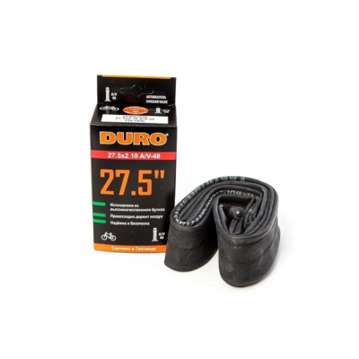 Велокамера DURO 27.5" (В КОРОБКЕ) 27.5х1.95/2.125 A/V-48 (ВЫСОКИЙ НИППЕЛЬ)