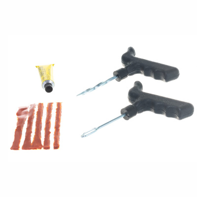 Комплект для ремонта бескамерных шин №1(8 предметов,клей 12г)