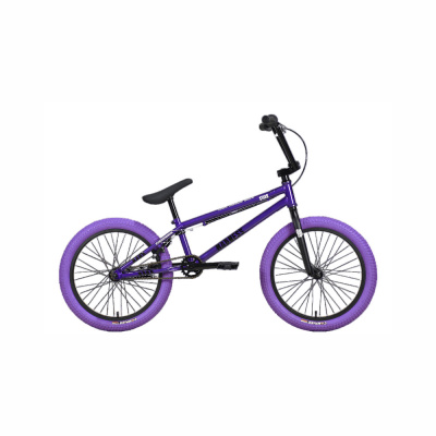 Велосипед Stark'24 Madness BMX 4 серо-фиолетовый/черный/фиолетовый