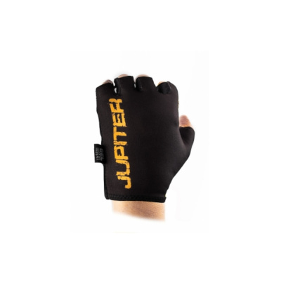 Перчатки велосипедные, NEW JUPITER, черные с желтым, размер M