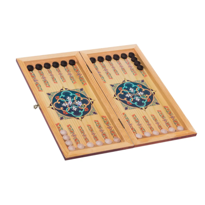 Нарды малые 400х200х36 цветной рисунок