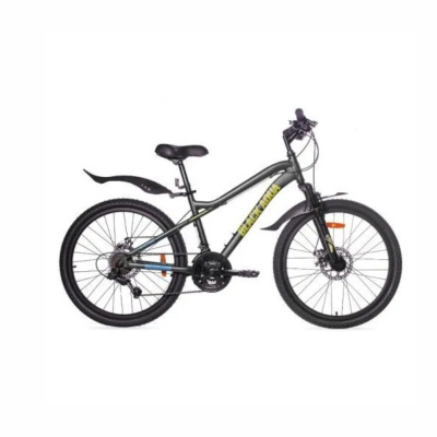 Велосипед BLACK AQUA Cross 2482 D matt 24" (серый-лимонный)