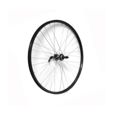 Колесо заднее 26" обод двойной алюм. черн., диск, втулка под трещотку 8ск, на промподшип. под гайку