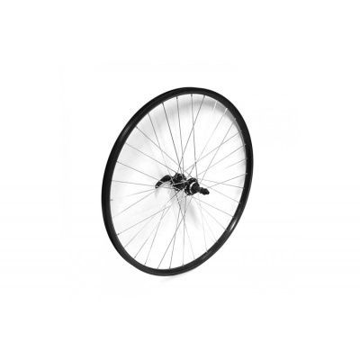 Колесо в сборе, 20", Заднее, WZ-A208R, 28 отв., Дисковая (6 винтов), Под трещётку 6/7 ск., Двустеноч