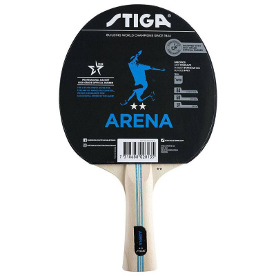 Ракетка для н/т Stiga Arena WRB, арт.1212-6118-01, для начин., нак. 2 мм ITTF, конич. ручка