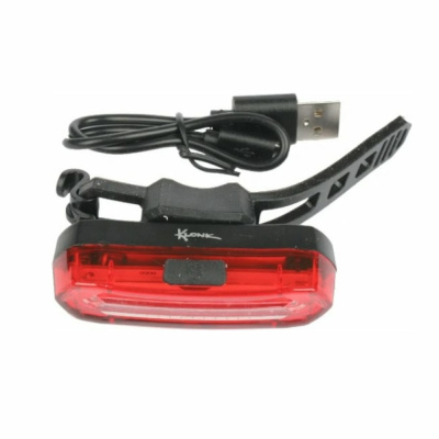 Фара задняя, IPX4, micro USB, LiPo 3,7 V/ 600 mAh, KLONK, 11931