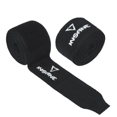 Бинт боксерский INSANE BASE IN22-HW300, хлопок, черный, 4,5 м