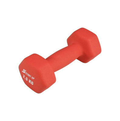 Гантель неопреновая Start Up HY-D-021 2,5 кг красный