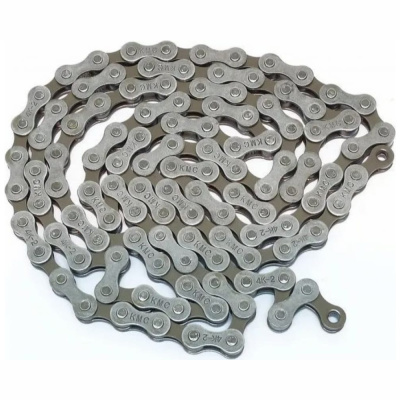 Цепь, C410, 1/8" (3,18 мм), 7,3-7,5 мм (1 ск.), 102 зв., замок, KMC, серый, YCN1102001