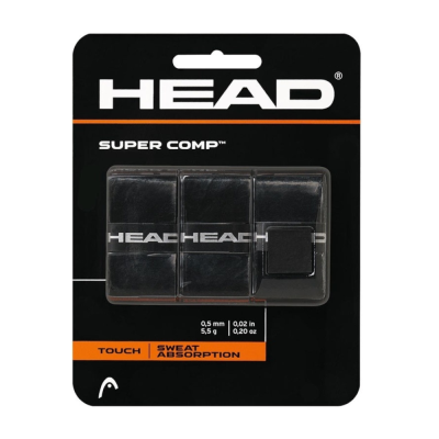 Овергрип Head Super Comp, 285088-BK, 0.5 мм, 3 шт, черный