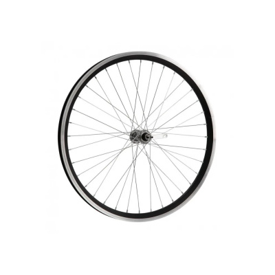 Колесо переднее, 700C, WZ-201FQR, 32 отв., 9 мм (эксц)х100 мм, V-Brake, двустеночный, 45#, SP17, RWF