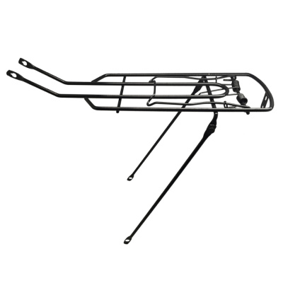 Багажник CD-038, сталь, 26", одинарная стойка, с пруж., чёр.