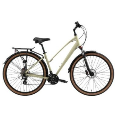 Велосипед Stark'25 Touring 28.2 D LADY палевый матовый/серый M/17"