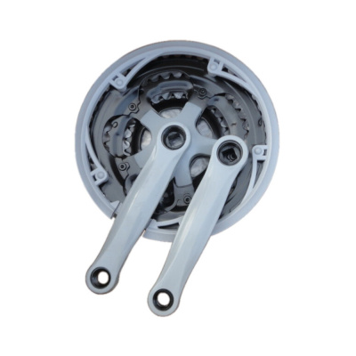 Шатуны под кв., сталь+пластик, 152мм, звёзды 28/38/48T сталь, линия цепи 47,5 мм, под ось 3U, с защи