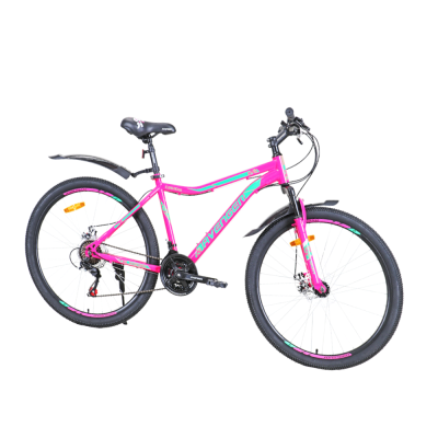 Велосипед 26" AVENGER C263DW, фиолетовый/зеленый,17,5"