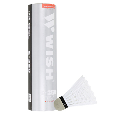 Набор воланов для бадминтона WISH S-350, ПВХ (6 штук) 1/100