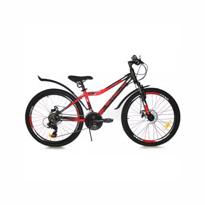 Велосипед STELS 24” Navigator-450 MD 13" Черный неоновый/Красный