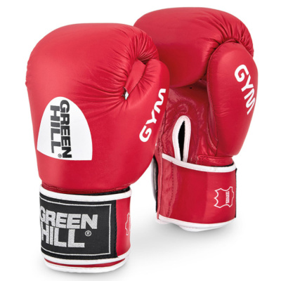Боксерские перчатки GYM красные (10 oz)