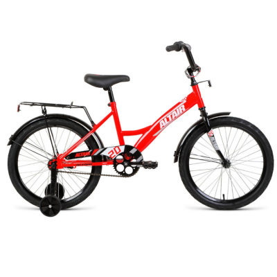 Велосипед ALTAIR KIDS 20 (20" 1 ск. рост. 13") 2020-2021, красный/серебристый, 1BKT1C101006				