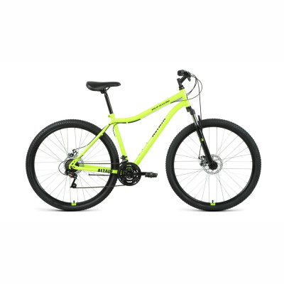 Велосипед ALTAIR MTB HT 29 2.0 disc (29" 21 ск. рост. 21") ярко-зеленый/черный