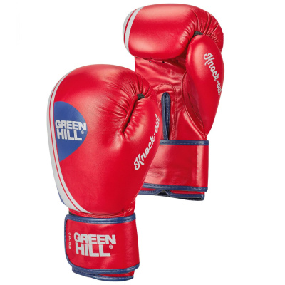 Боксерские перчатки KNOCKOUT красный (10 oz)