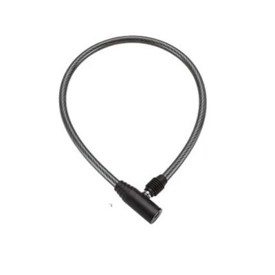 Замок тросовый 8х650мм с ключом