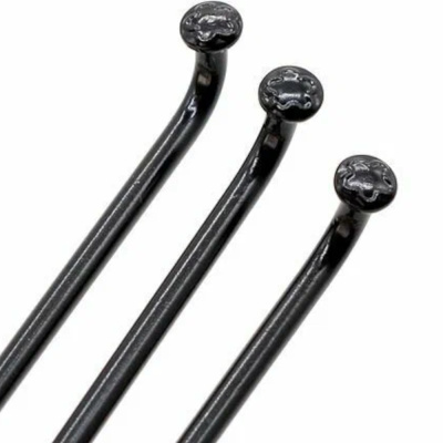 Спицы чёр. 2,0мм 14GX268мм с чёр. нип. 1/2"