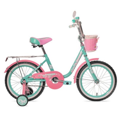 Велосипед Black Aqua Princess 16"; 1s (мятный-розовый)
