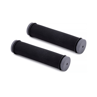 Ручки руля полимерные, L 130 мм х ф 22,2 мм, черн./кант сер.