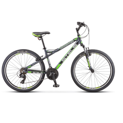 Велосипед 26" STELS Navigator-610 V (16" темно-серый/зеленый)