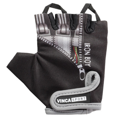 Перчатки велосипедные детские Iron boy, черные, размер 6XS